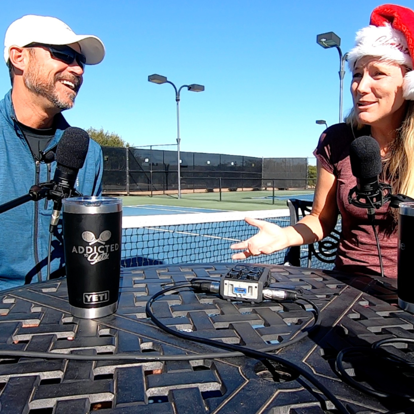 Match preparation...and Merry Christmas from Michelle and Ryan!