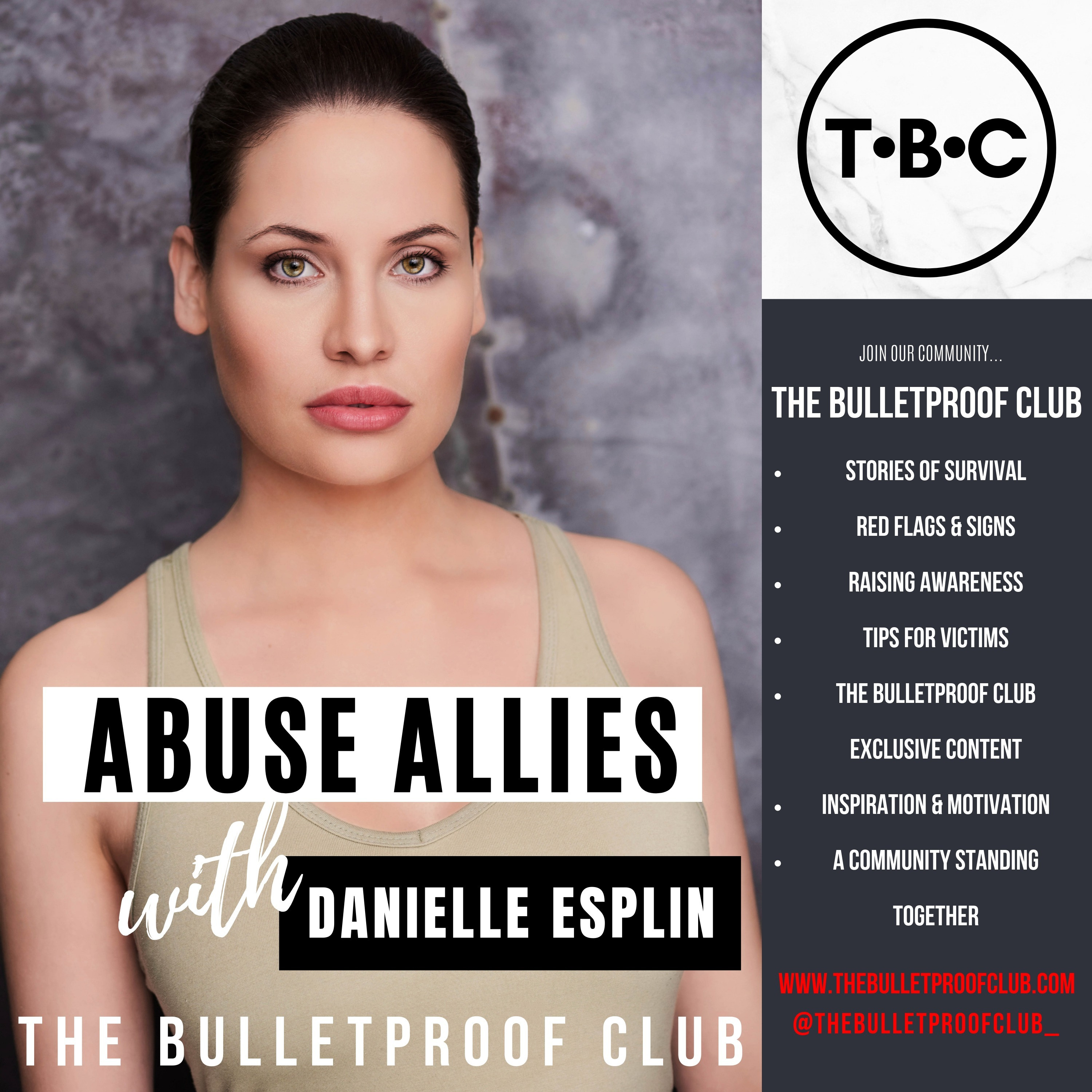 "My Boyfriend Bit My Lip Off" - Interview with Kayla Hayes | Abuse Allies with Danielle Esplin | The Bulletproof Club (#1)