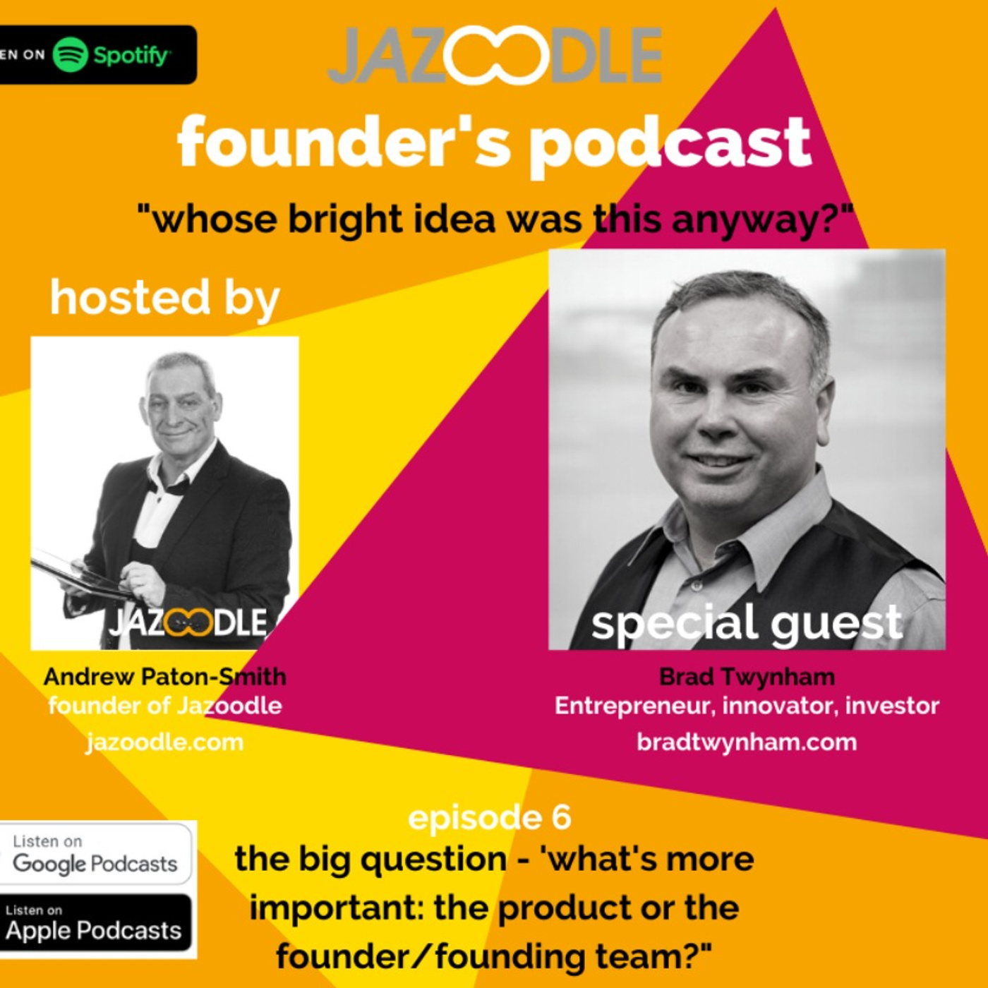 Whose bright idea was this anyway? episode 6 with special guest Brad Twynham