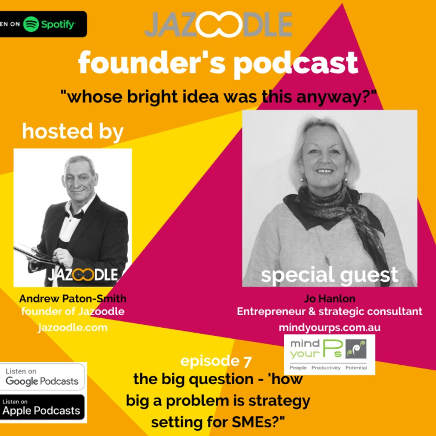 Whose bright idea was this anyway? episode 7 with special guest Jo Hanlon