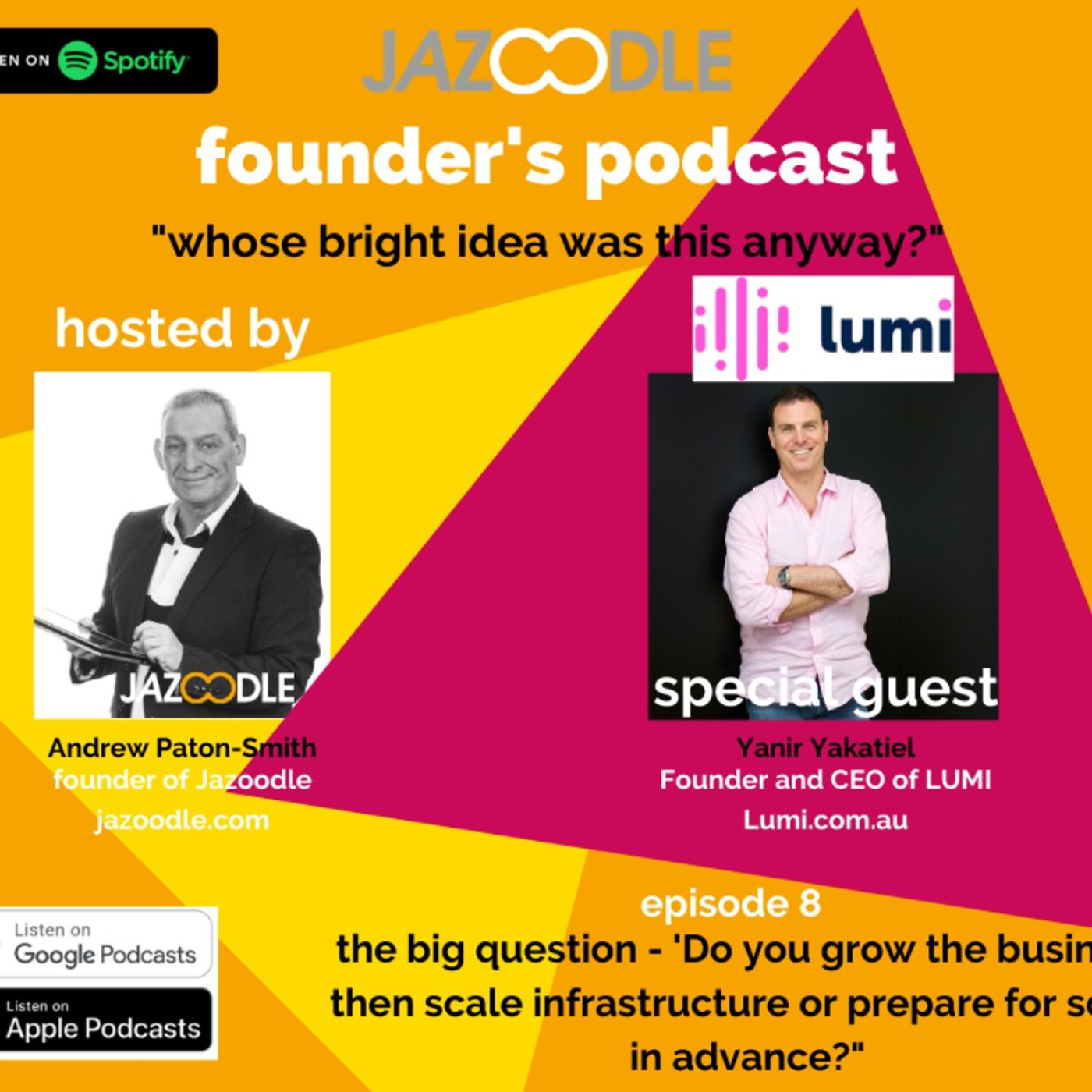 Whose bright idea was this anyway? Episode 8 with special guest Lumi Founder and CEO Yanir Yakutiel