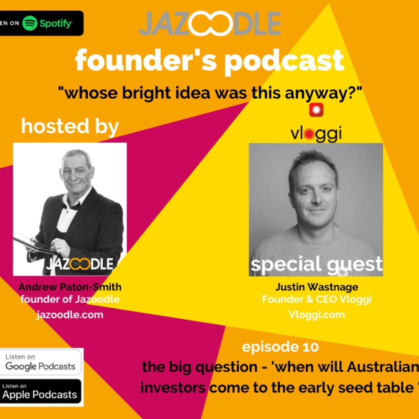 Whose bright idea was this anyway? Episode 11 with special guest Founder and CEO of Vloggi, Justin Wastnage