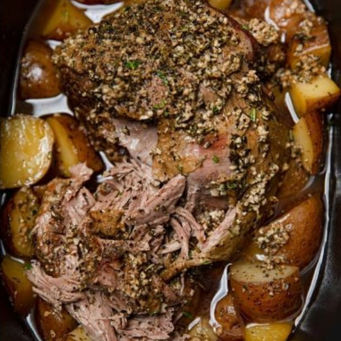 Slow Cooker Leg of Lamb